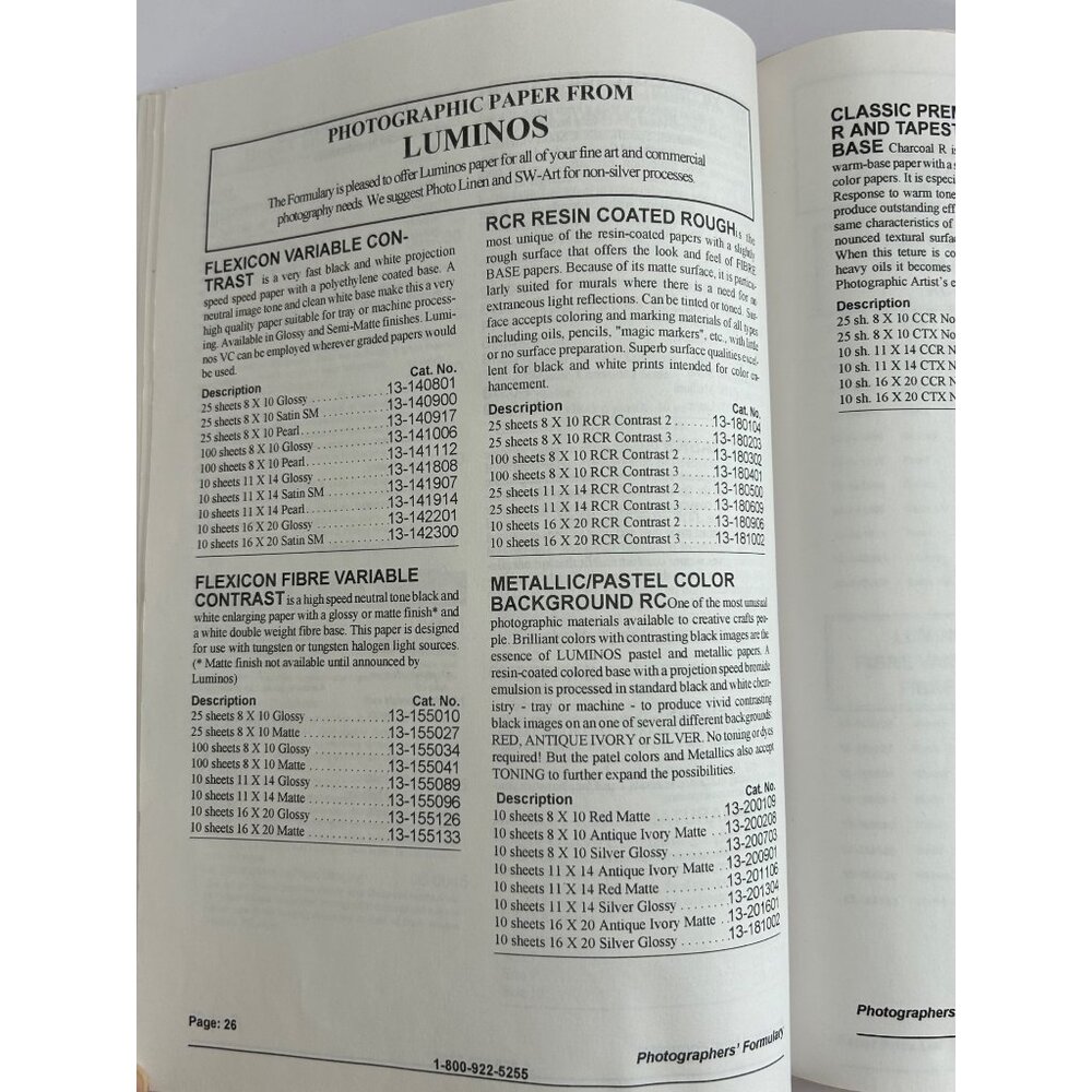 Vintage Photographers' Formulary Catalog Kits & Chemicals for Photography Camera - Picture 8 of 9